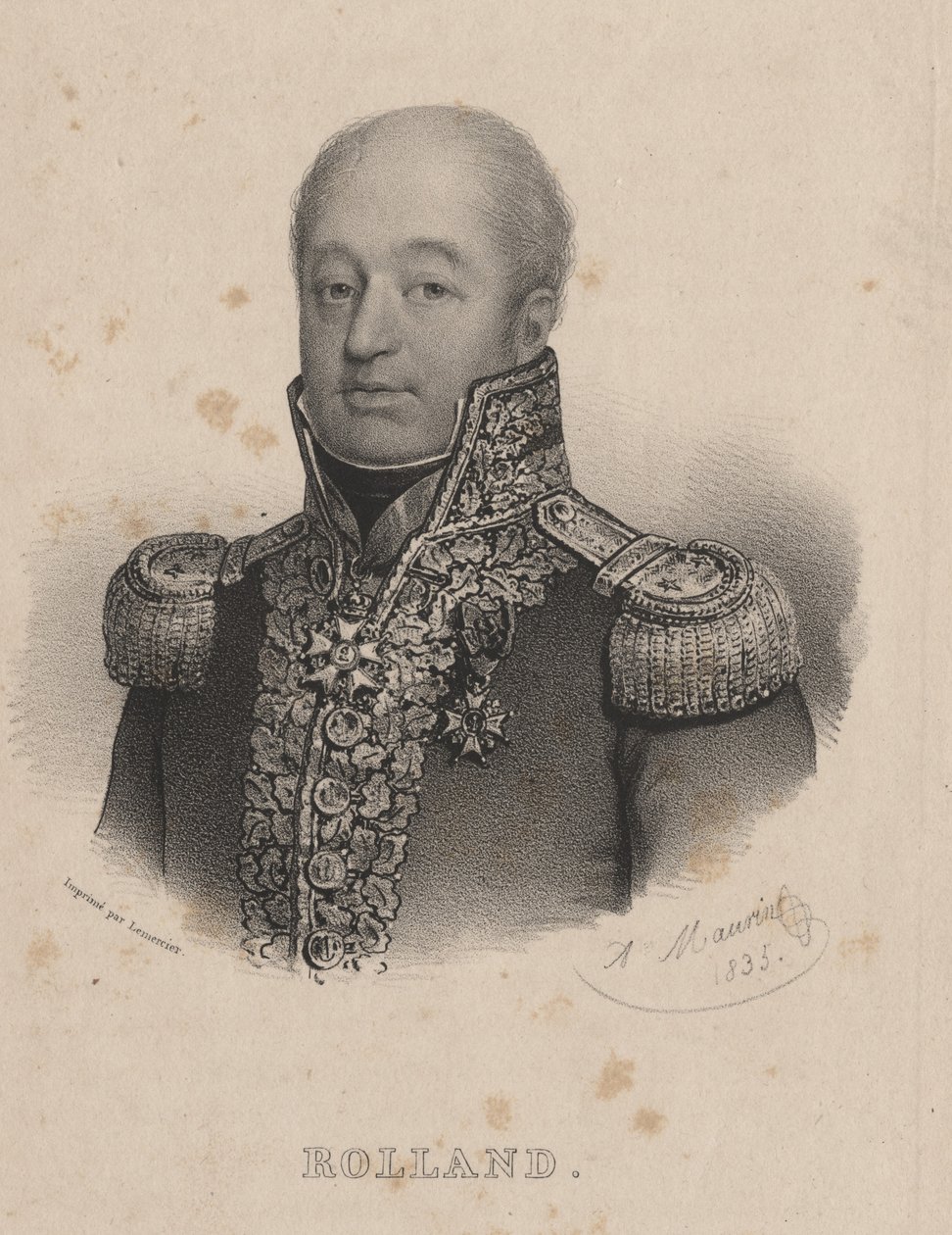ರೋಲ್ಯಾಂಡ್, ಲಿಥೋ ಲೆಮರ್ಸಿಯರ್, 1835 ಟರ್ಕ್ by Antoine Maurin