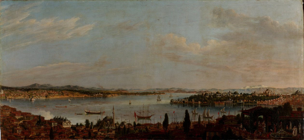 İstanbul Panoraması by Antoine de Favray