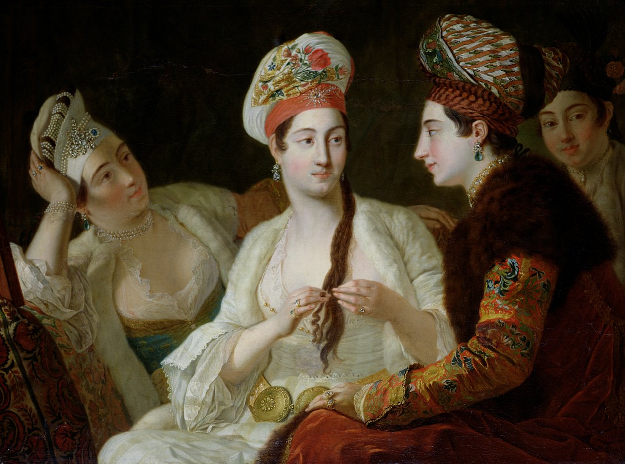 türk kadınları by Antoine de Favray