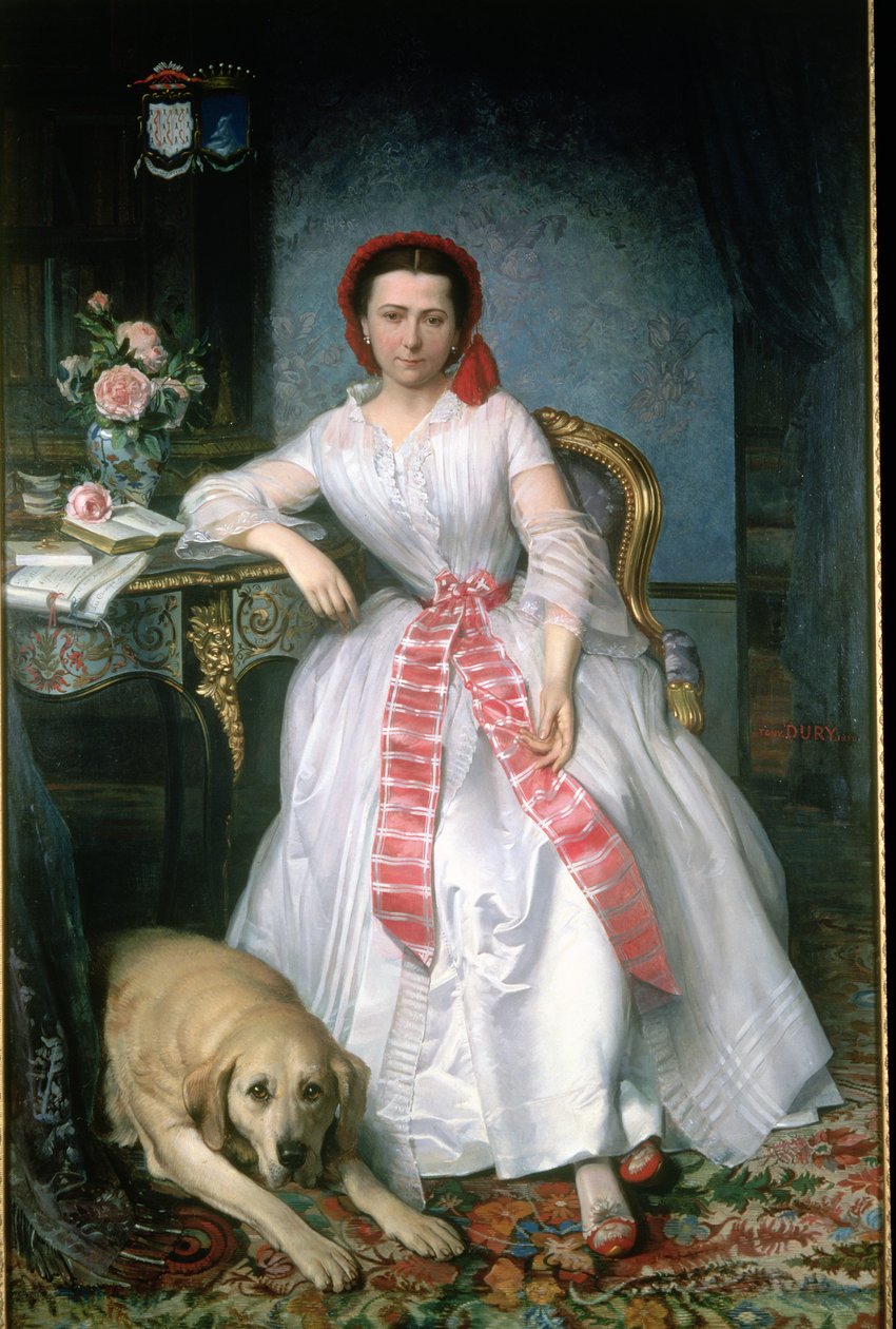 Josephine Bowes (1825-74)  by Antoine or Tony Dury