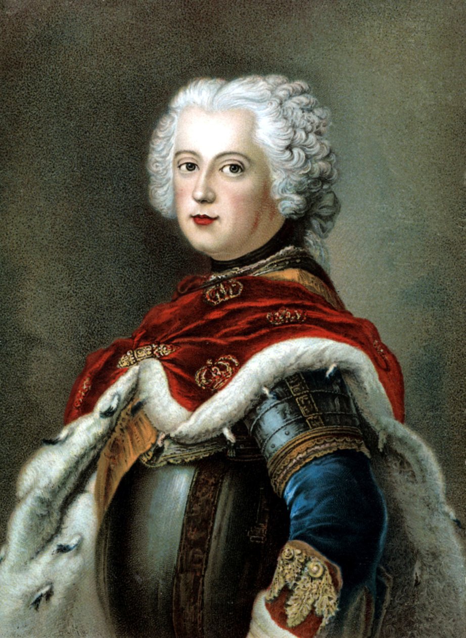 Prusya Kralı Büyük II. Friedrich by Antoine (after) Pesne