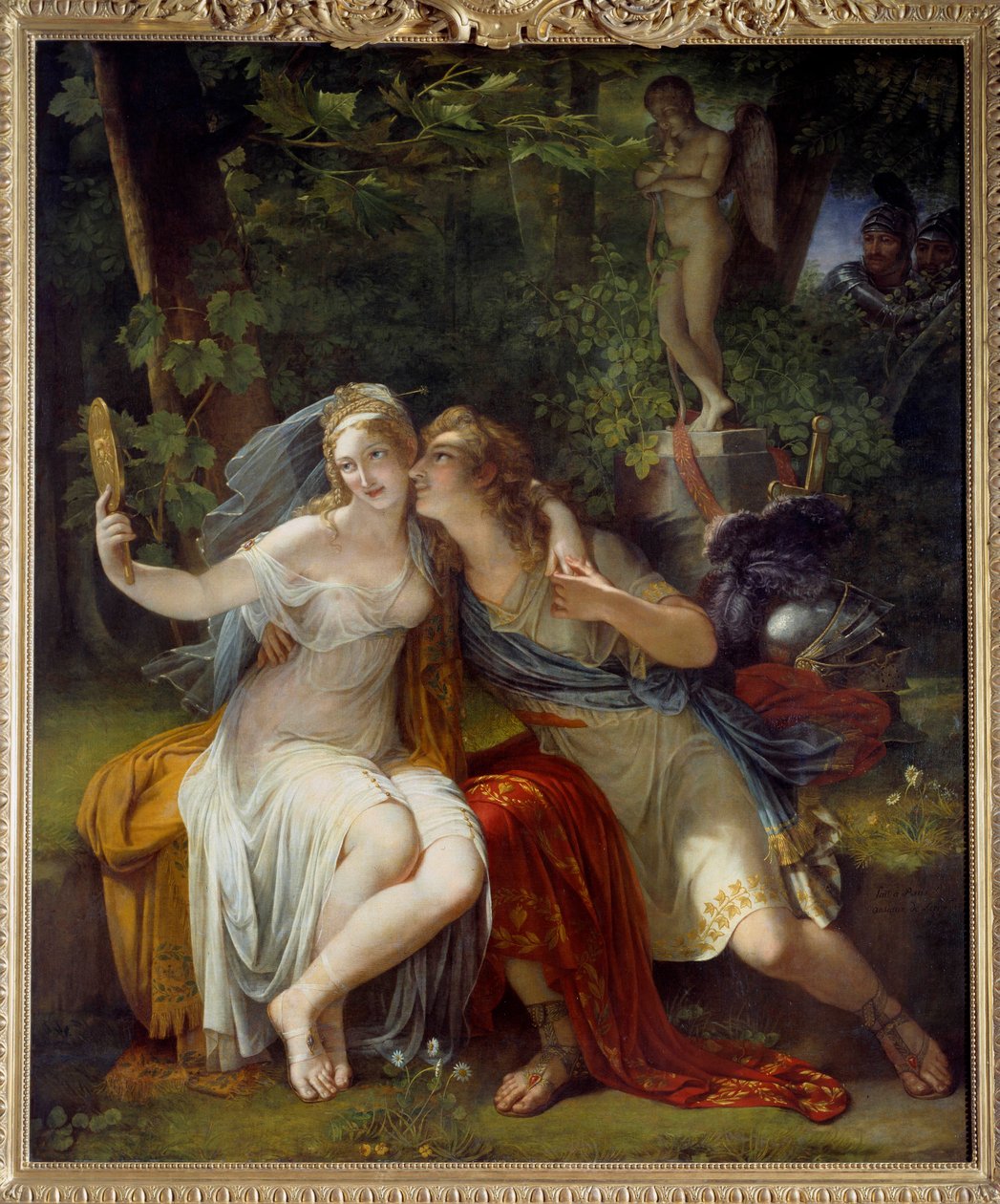 Torquato Tasso (Kupa) (1544-95) - Renaud ve Armide tarafından yazılan 'Gerusalemme Liberta'dan Rinaldo ve Armida. Antoine Ansiaux'nun (1764-1840) tablosu by Antoine Ansiaux