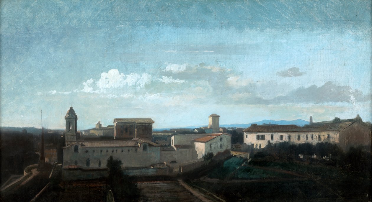 La Trinite des Monts Kilisesi, Roma, 19. yüzyıl by Antoine Auguste Ernest Hebert
