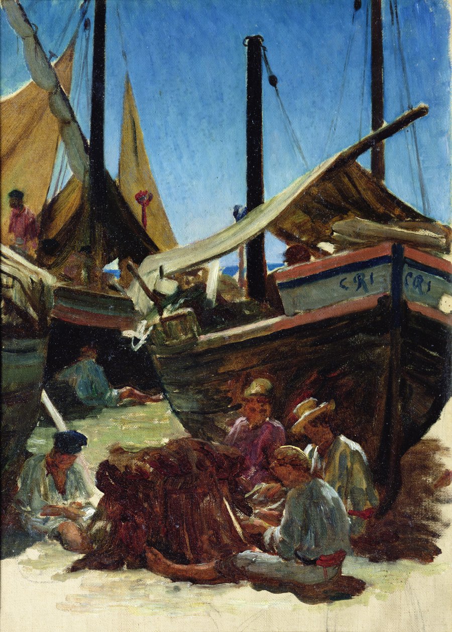 Anzio, Liman by Antoine Auguste Ernest Herbert or Hebert