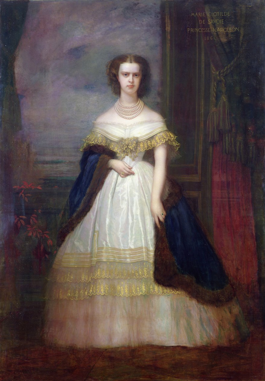 Marie-Clotilde Therese Louise (1843-1911) Savoy Prensesi, 1860 by Antoine Auguste Ernest Herbert or Hebert