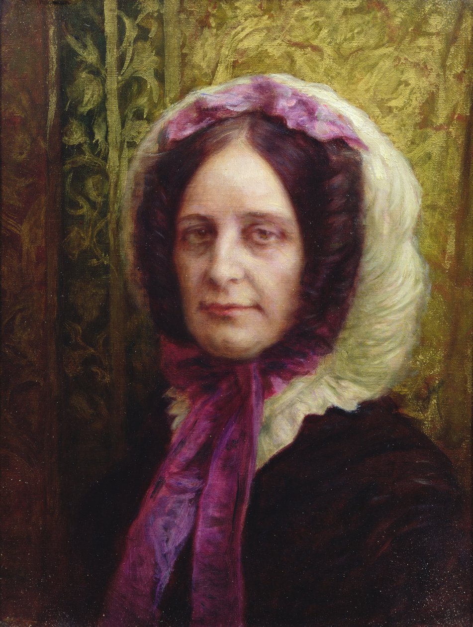 Villeguy Baronesinin Portresi by Antoine Auguste Ernest Herbert or Hebert