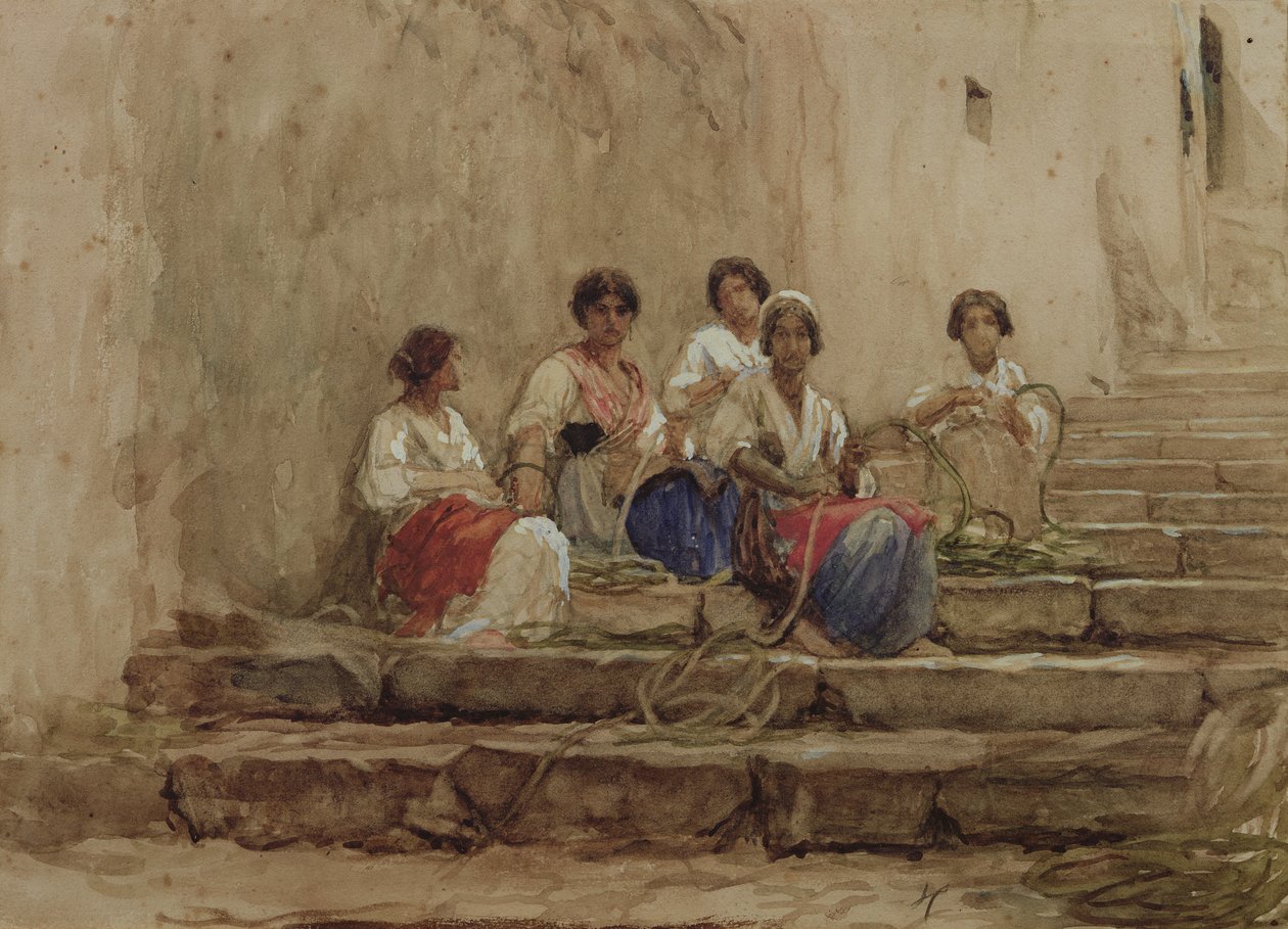 İp örgüler by Antoine Auguste Ernest Herbert or Hebert