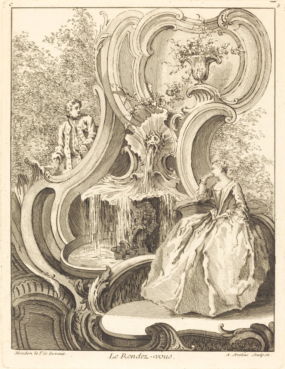 Randevu by Antoine Aveline after Jean Mondon