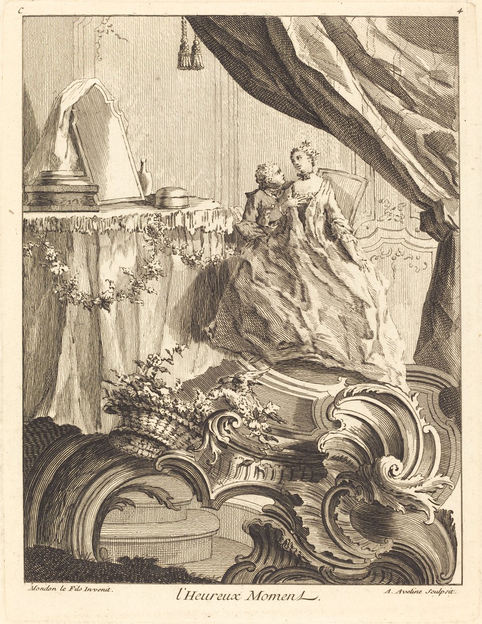 mutlu an by Antoine Aveline after Jean Mondon