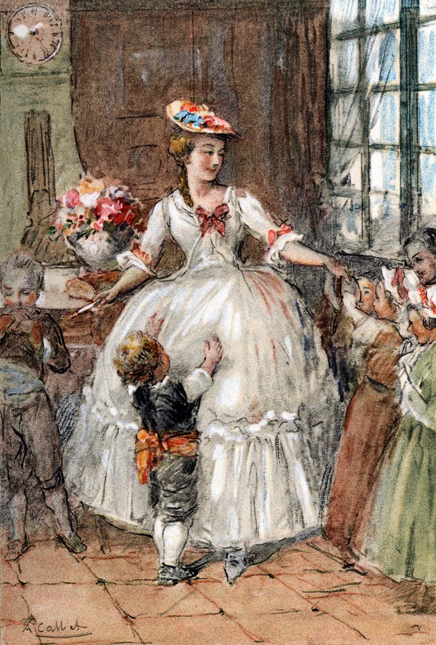 Charlotte, erkek ve kız kardeşleriyle birlikte by Antoine Calbet