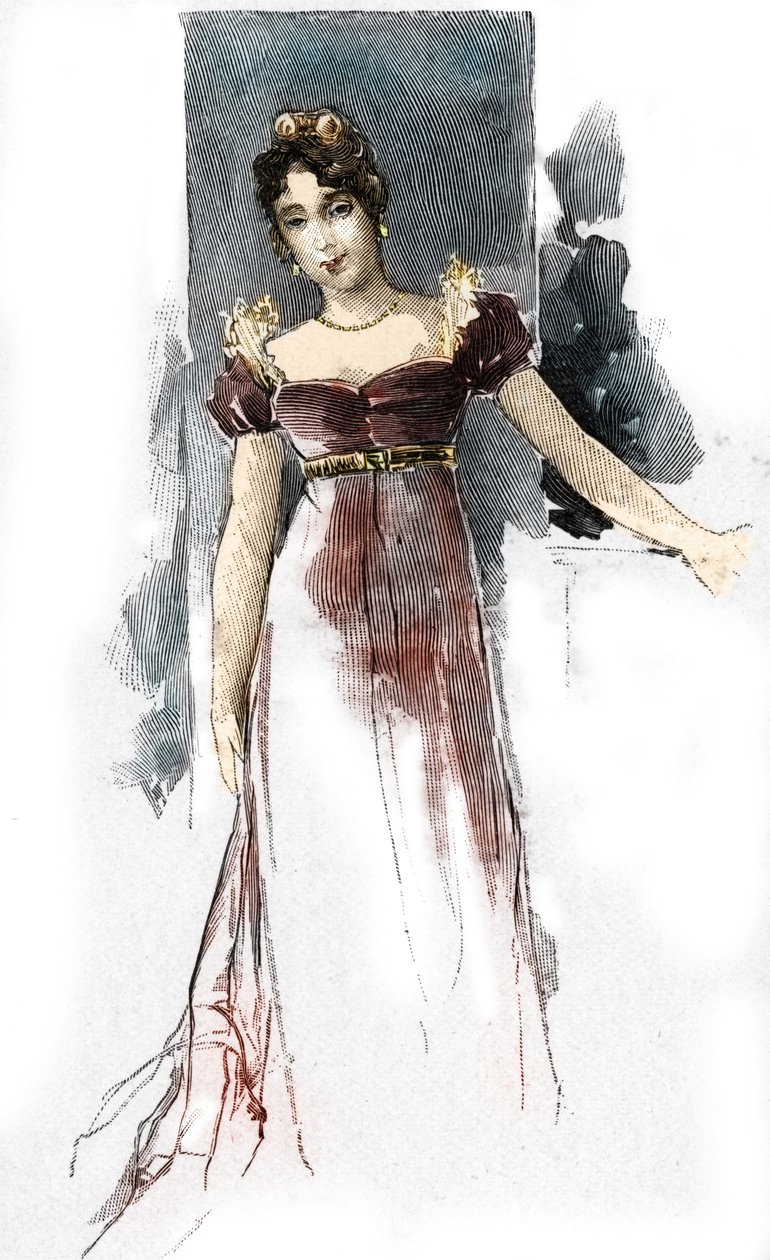 I. Napolyon'un metresi Mary Walewska'nın (Galler) (1786-1817) portresi by Antoine Calbet