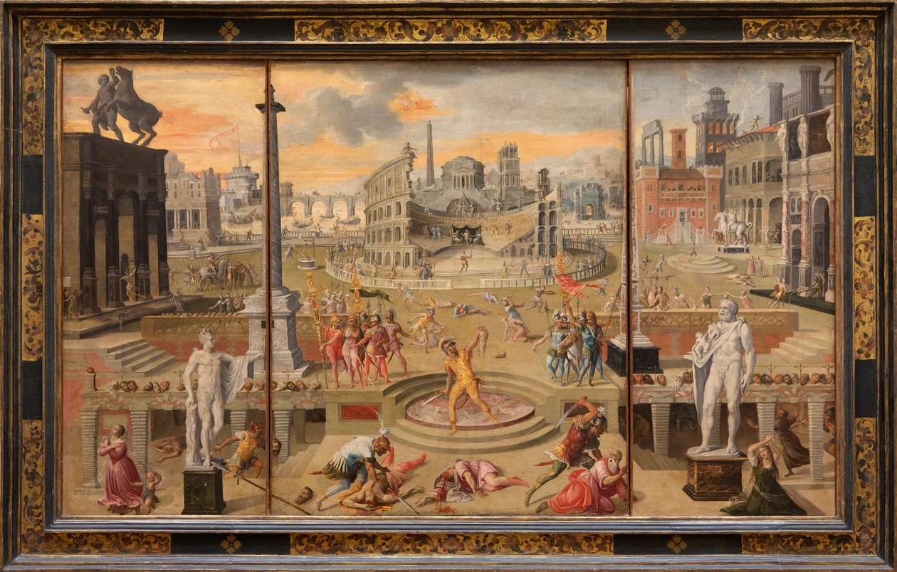 Triumvirate katliamları (resim) by Antoine Caron