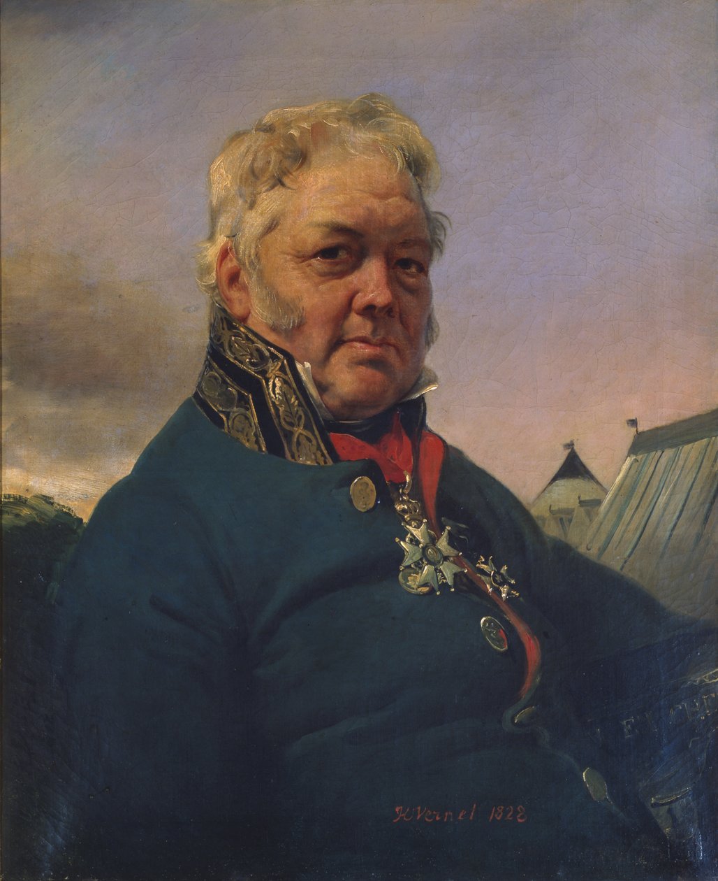 Baron Rene Nicolas Dufriche-Desgenettes (1762-1837) 1822 (tuval üzerine yağlı boya) by Antoine Charles Horace Vernet