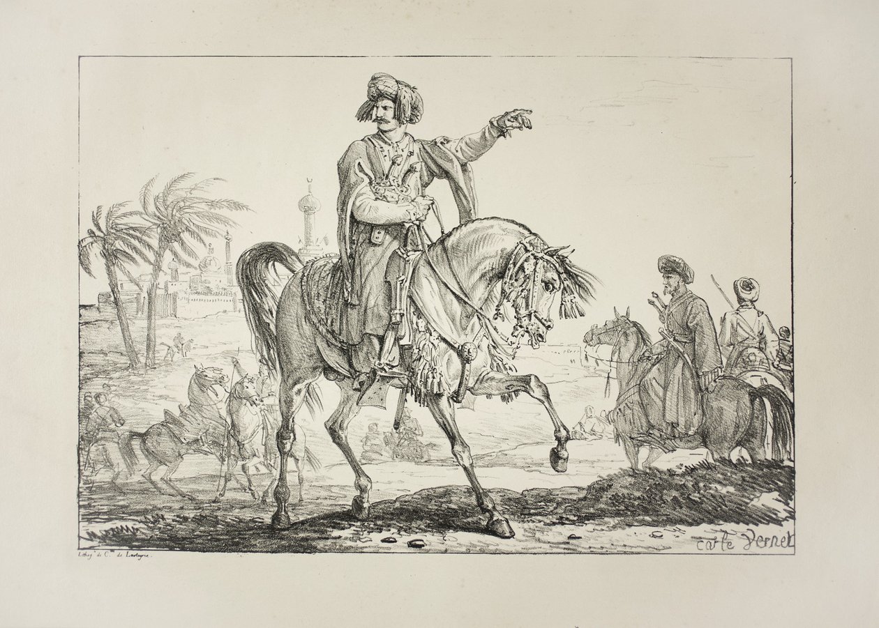 Baş Memlük, c.1817 by Antoine Charles Horace Vernet
