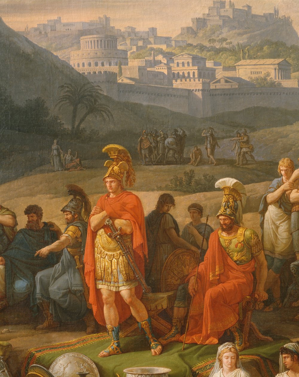 Patrokles onuruna cenaze oyunları, Yunan kahramanlarının detayı, c.1790 tuval üzerine yağlı boya bkz. ayrıca 346198 by Antoine Charles Horace Vernet