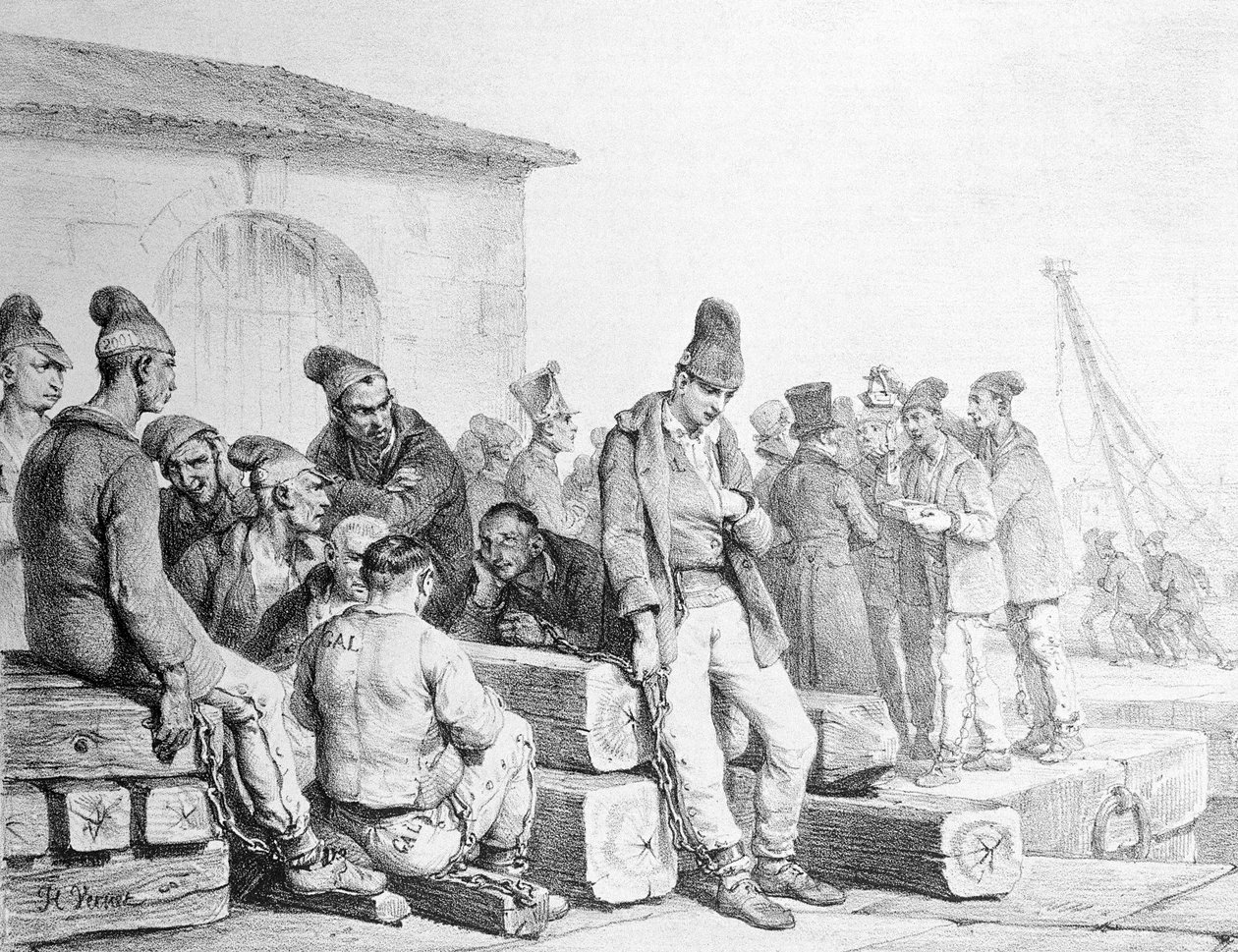 Francois Seraphin Delpech (1778-1825) tarafından oyulmuş Hükümlüler, 19. yüzyılın ilk yarısı by Antoine Charles Horace Vernet