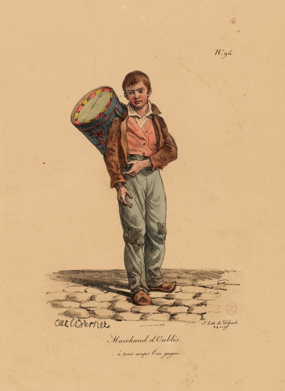 Pastacı, François Seraphin Delpech (1778-1825) tarafından oyulmuş, Paris