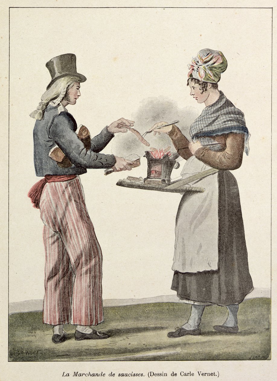 Sosis Satıcısı by Antoine Charles Horace Vernet