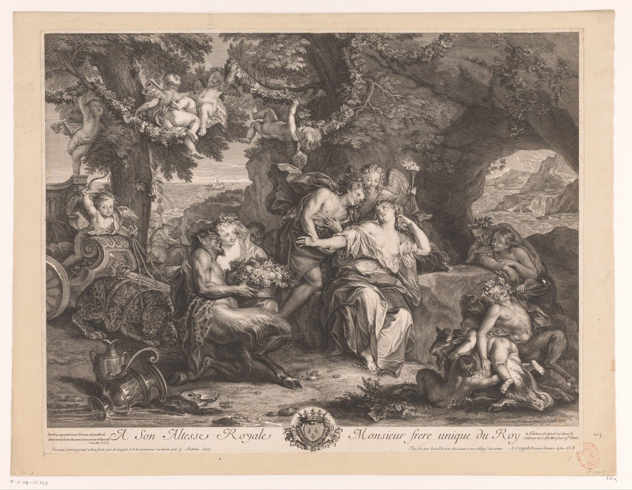 Bacchus ve Ariadne by Antoine Coypel