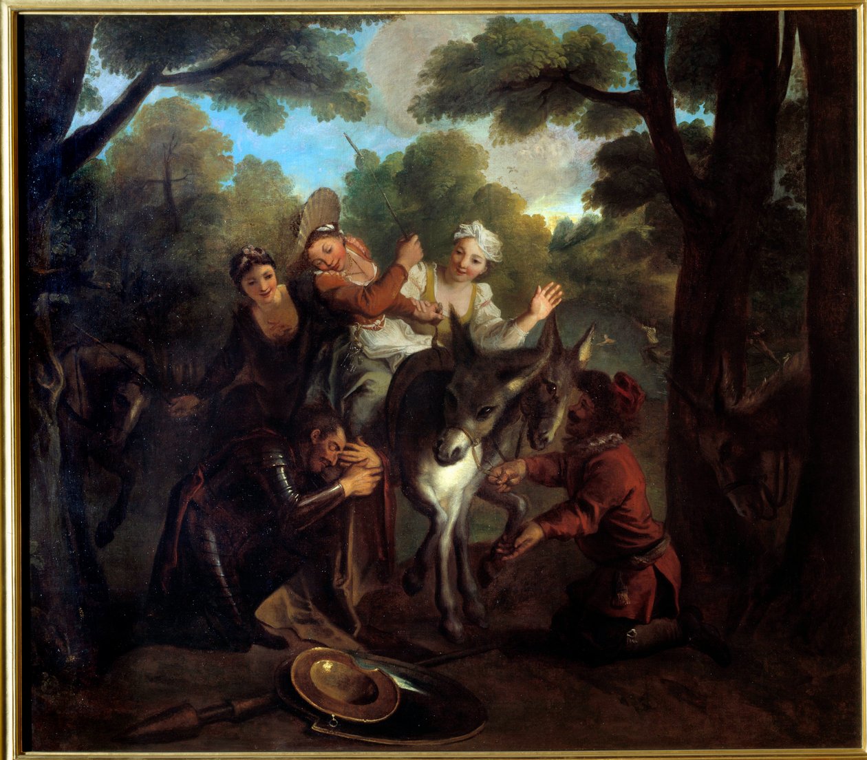 Sancho tarafından Don Kişot hileleri dulcinee için bir köylü alır. Miguel de Cervantes Saavedra
