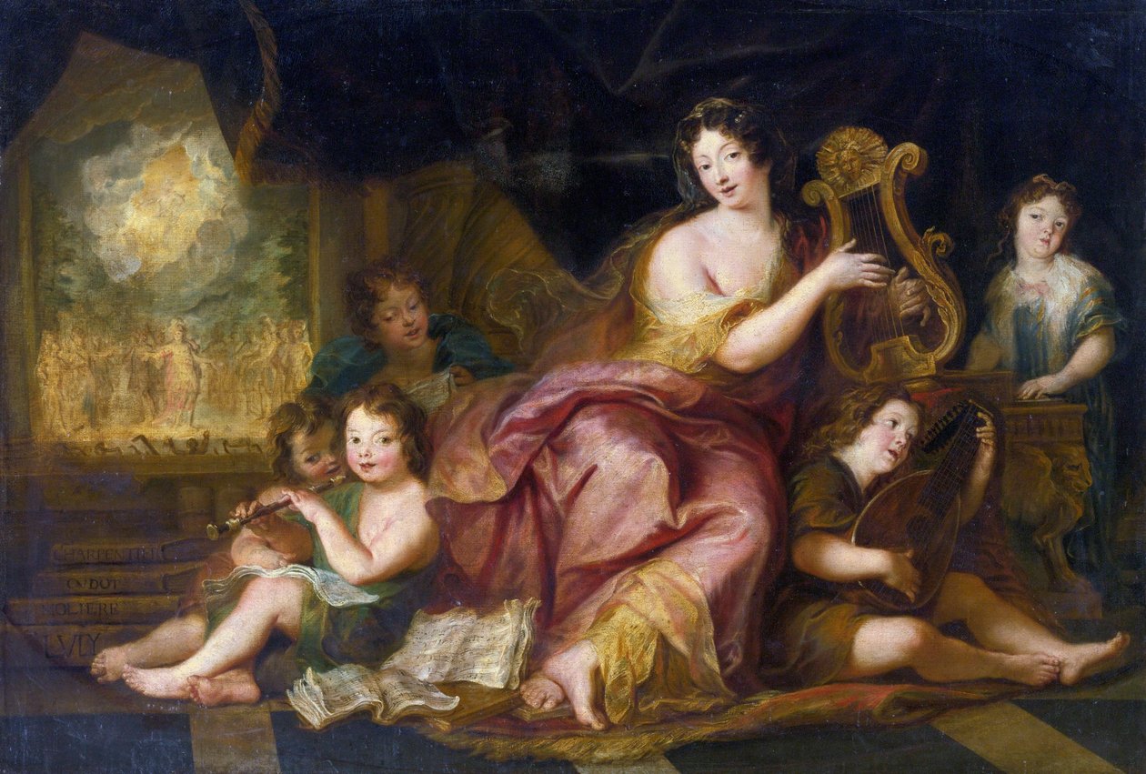 Francoise d'Aubigne'nin portresi, Marquise de Maintenon (tuval üzerine yağlı boya) by Antoine Coypel