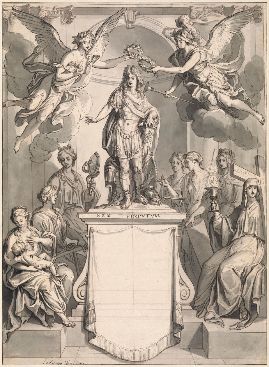 Bir Frontispiece için Tasarım by Antoine Dieu