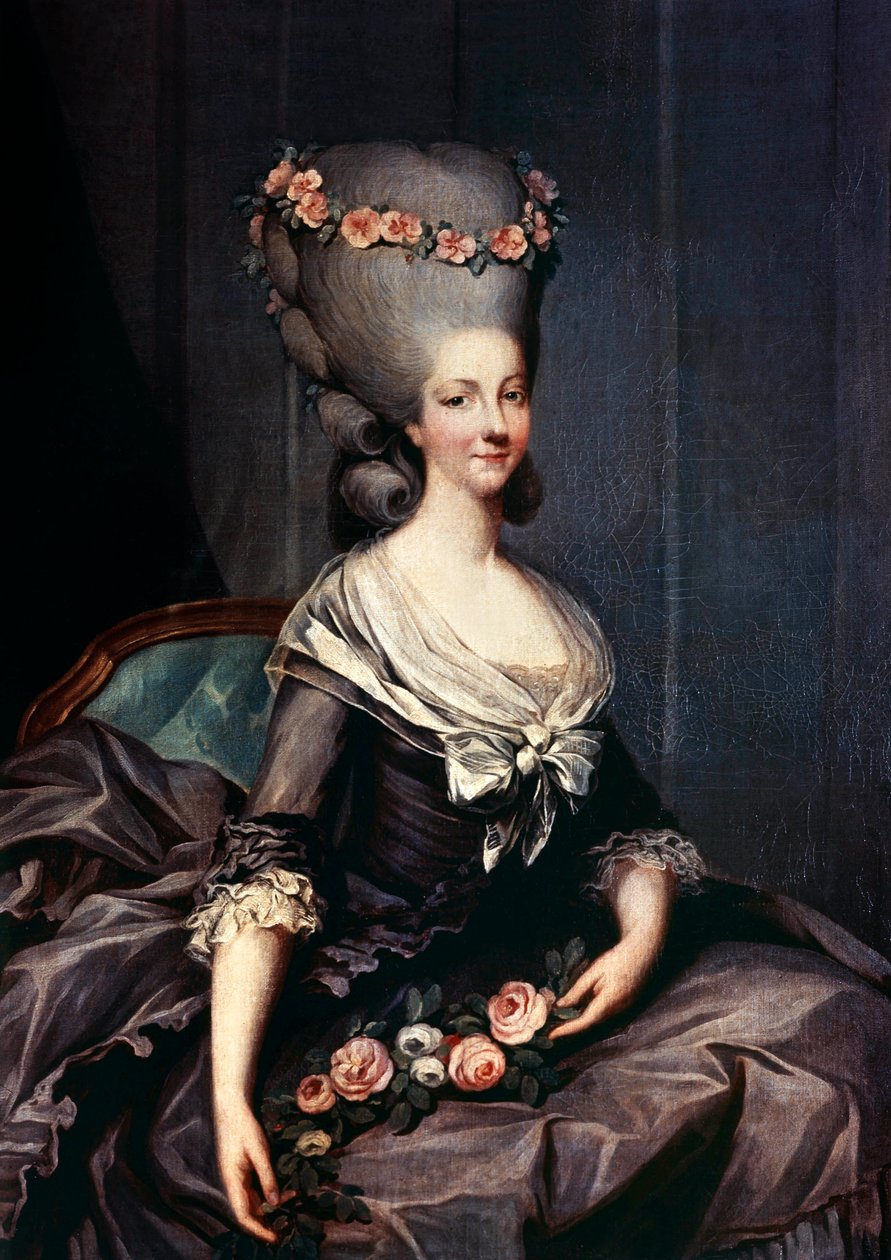 Savoy-Carrignanlı Marie-Therese, Lamballe prensesi by Antoine Francois (after) Callet