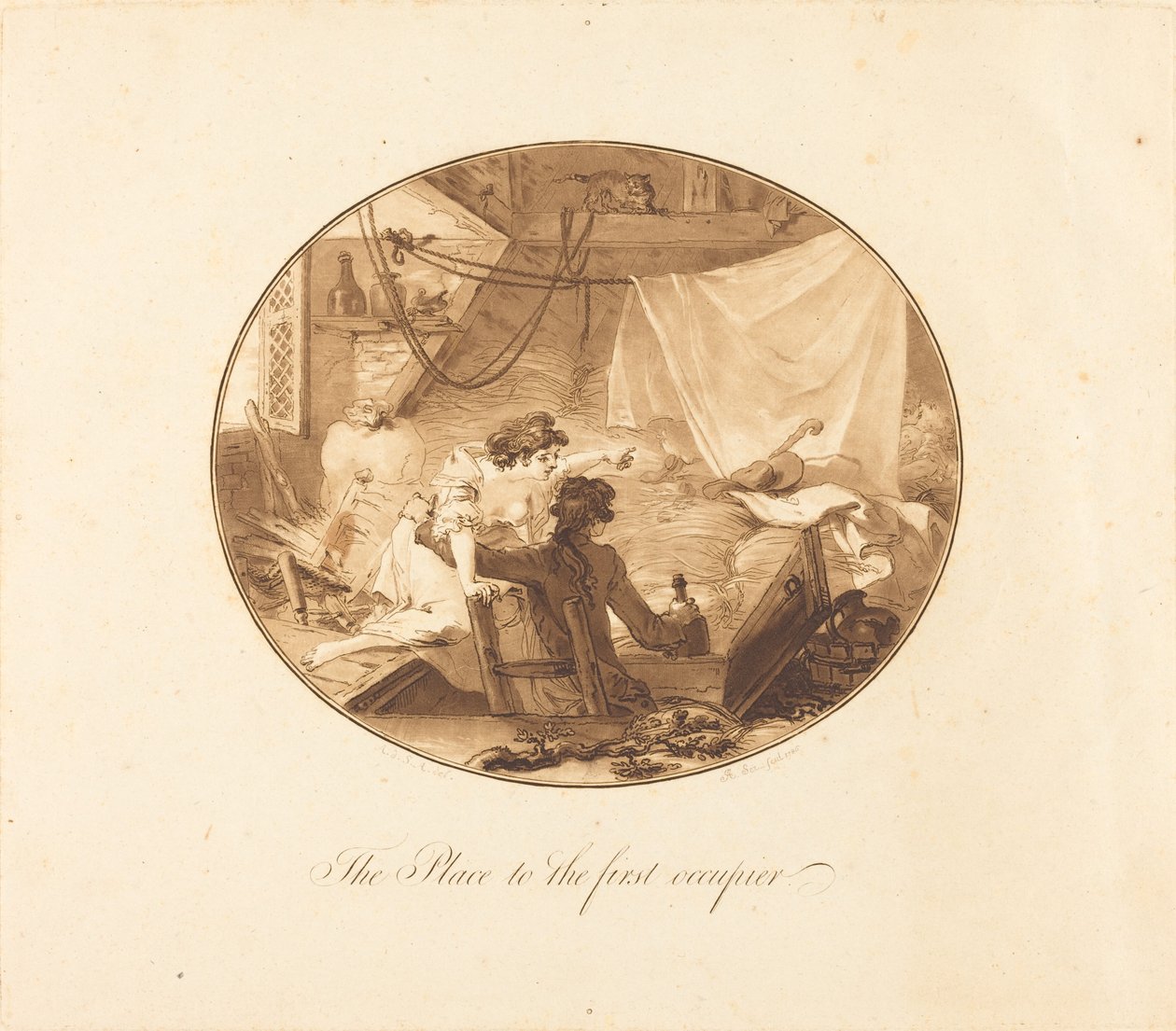 İlk İşgalcinin Yeri by Antoine François Sergent after Augustin de Saint Aubin