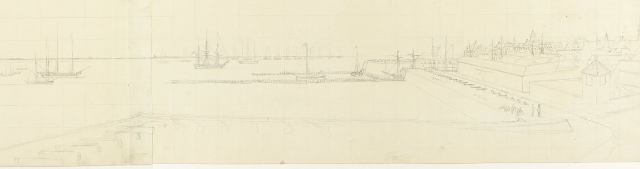 Vlissingen yolunun görünümü by Antoine Ignace Melling
