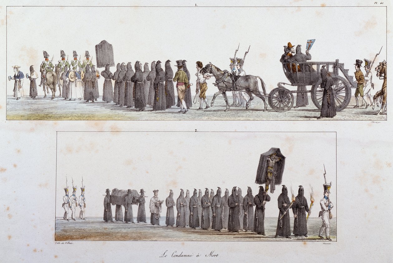 Antoine Jean-Baptiste Thomas (1791-1834), suluboya tarafından ölüme mahkum edildi by Antoine Jean Baptiste Thomas