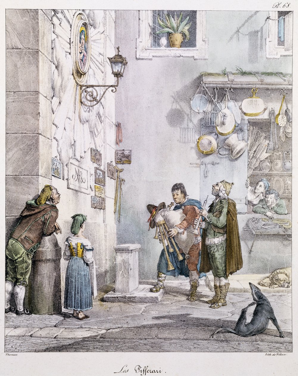 Pipers, Antoine-Jean-Baptiste Thomas (1791-1833) tarafından. 19. yüzyıl. by Antoine Jean Baptiste Thomas