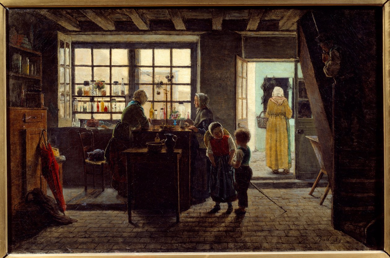 Dükkan iç boyama Antoine Jean Bail (1830-1918) 1859 Lyon, Güzel Sanatlar Müzesi by Antoine Jean Bail