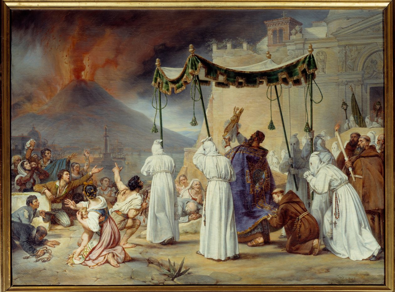 Yanardağın patlaması sırasında San Gennaro