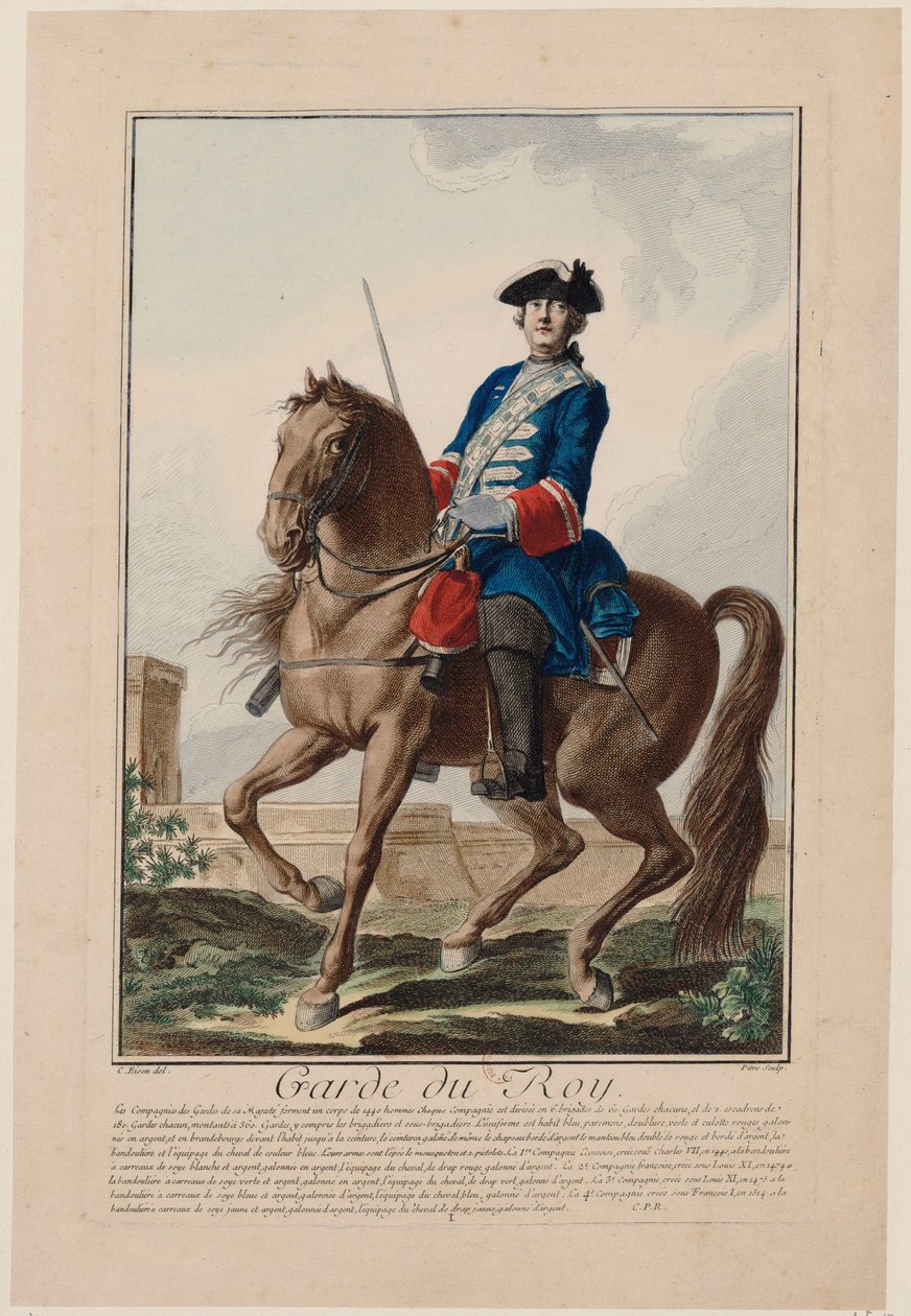 Kral Muhafızları Kralı, 1756. by Antoine Jean De Fehrt