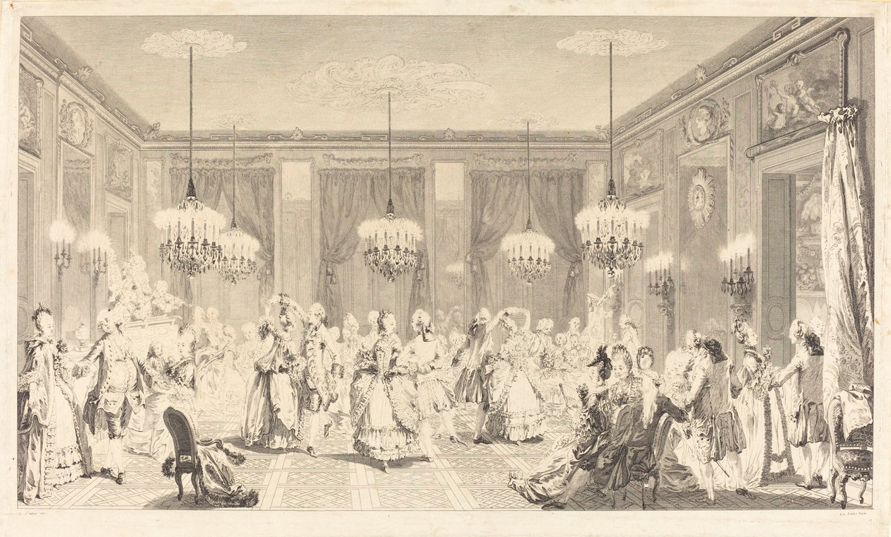 Bal ona benziyor by Antoine Jean Duclos after Augustin de Saint Aubin