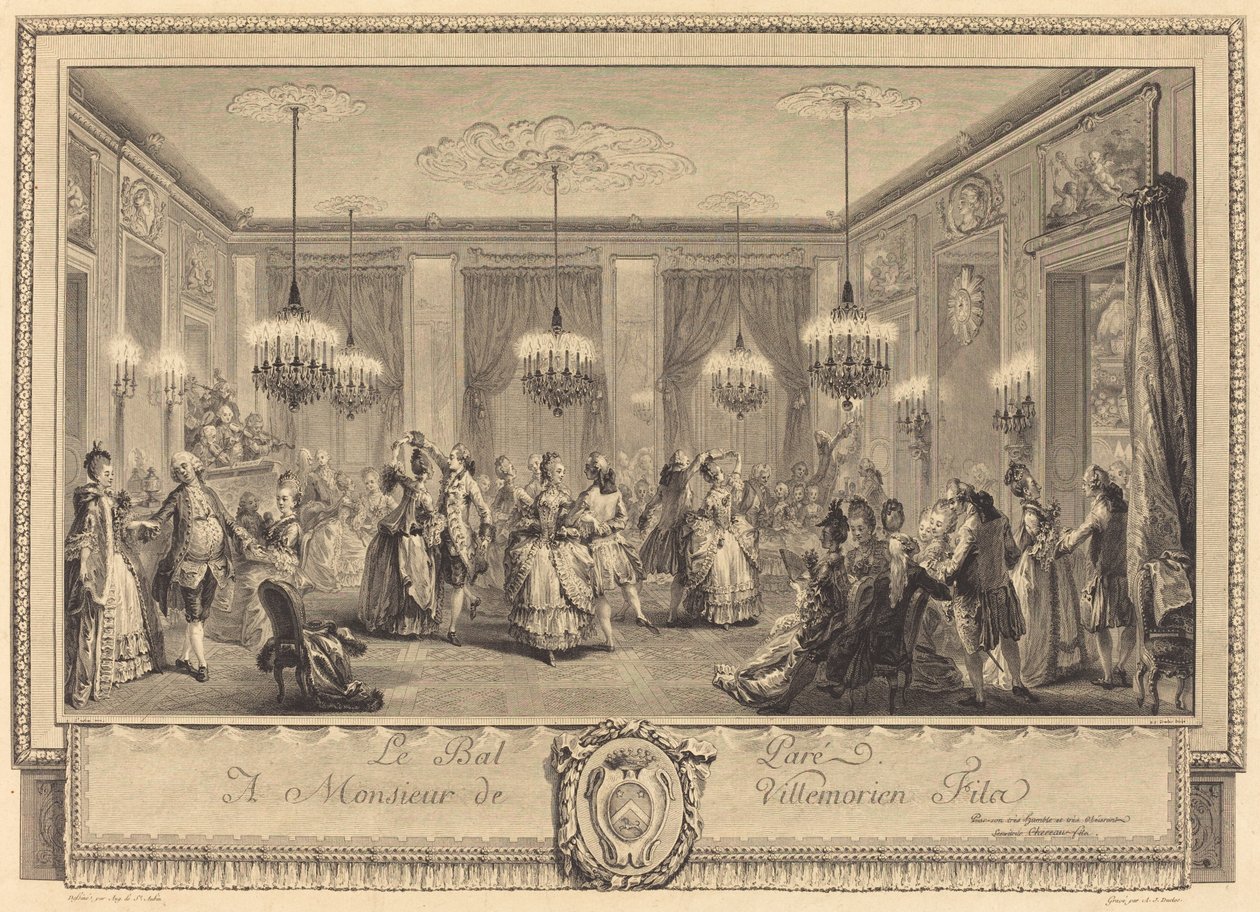 Bal ona benziyor by Antoine Jean Duclos after Augustin de Saint Aubin