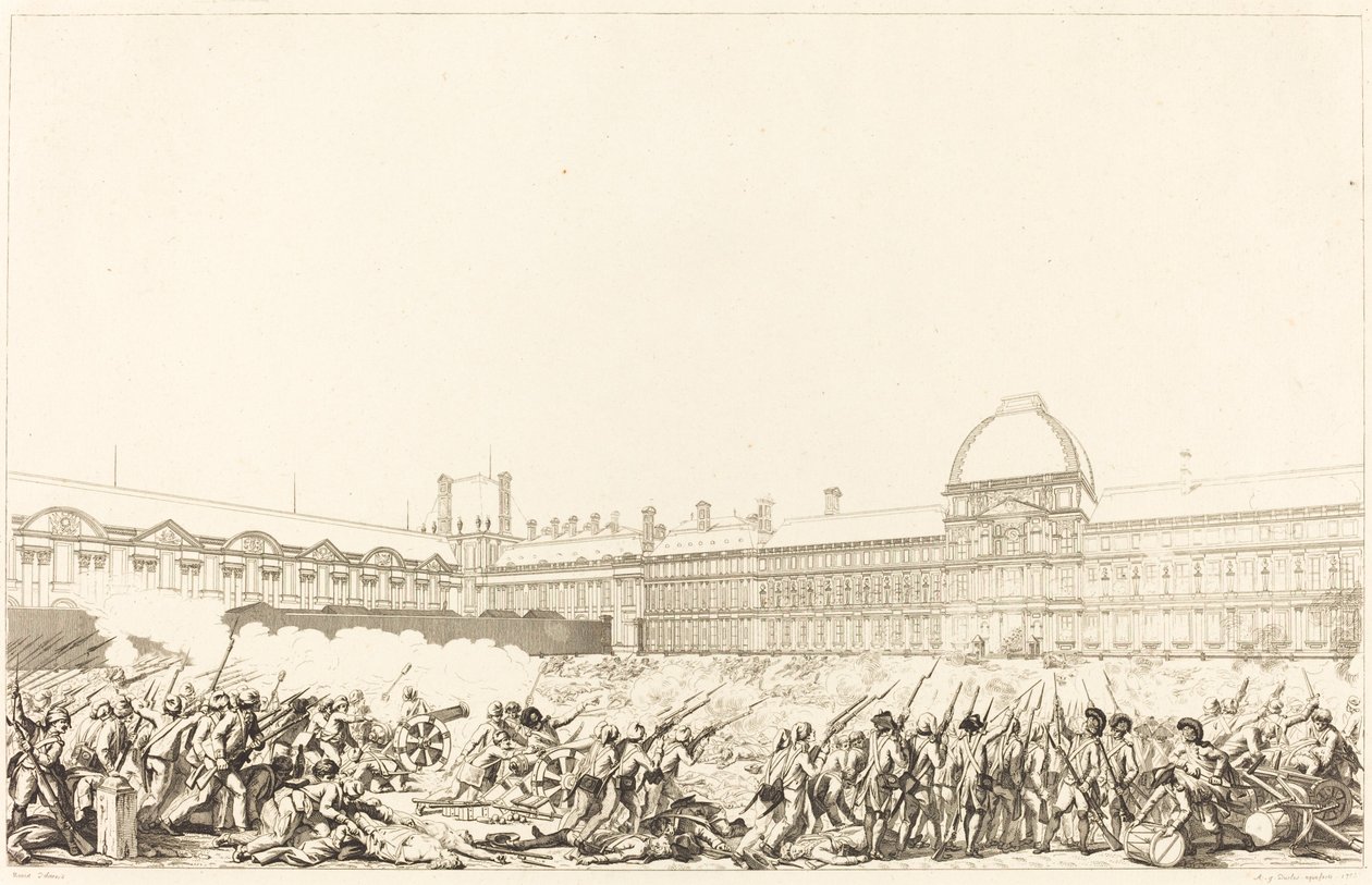 10 Ağustos 1792 Günü by Antoine Jean Duclos after Charles Monnet