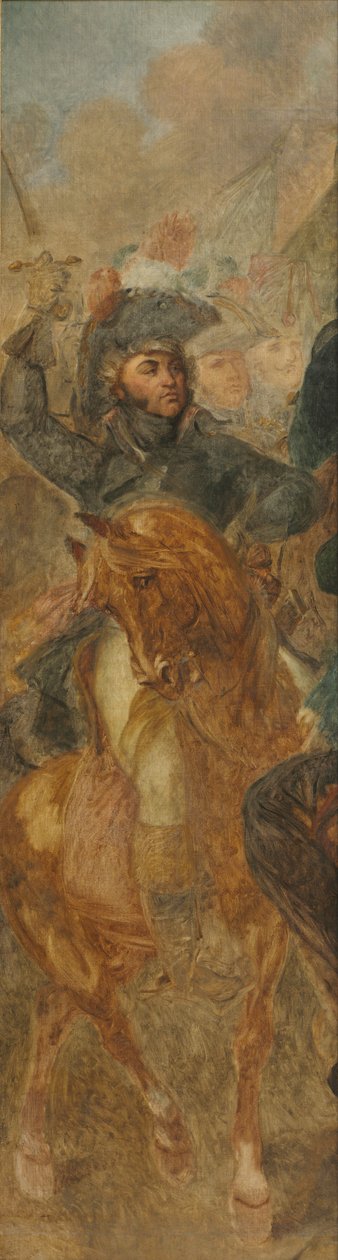 Piramitlerin Savaşı için General Jean-Baptiste Kléber Sketch, c. 1835. by Antoine Jean Gros