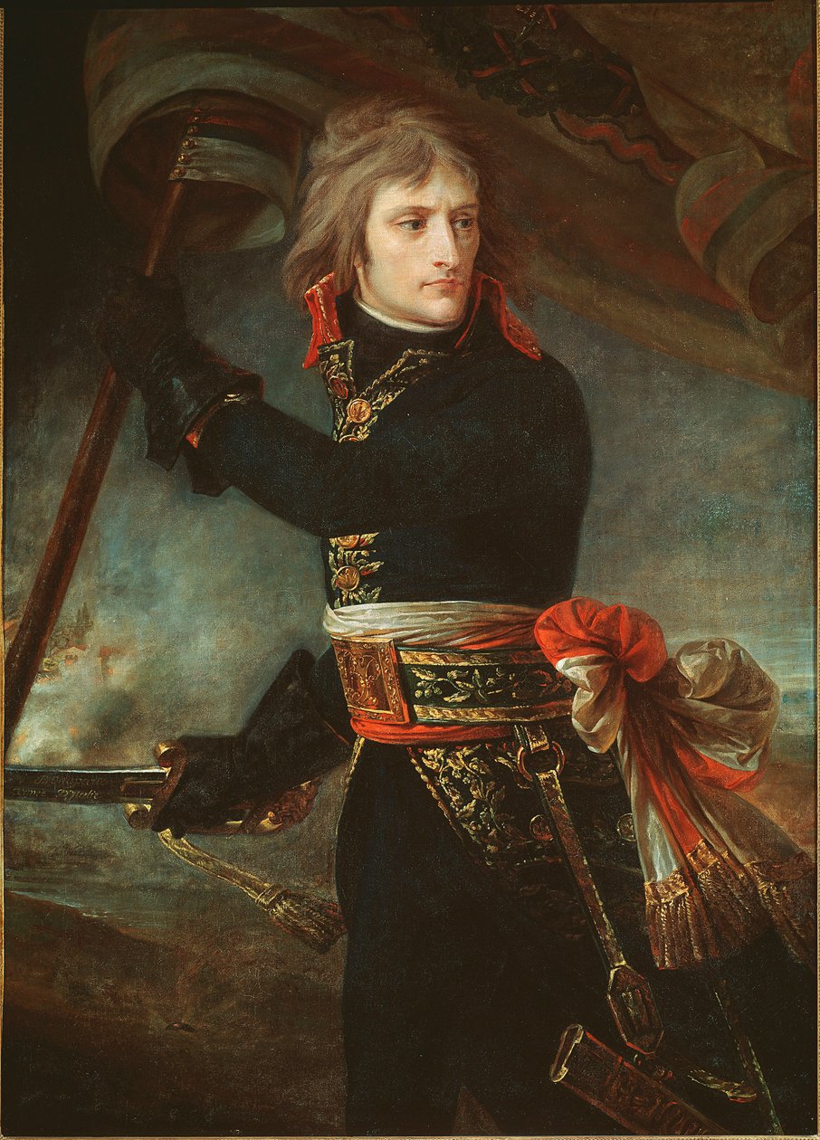 Napolyon Bonapart Arcole köprüsünde (17 Kasım) by Antoine Jean Gros
