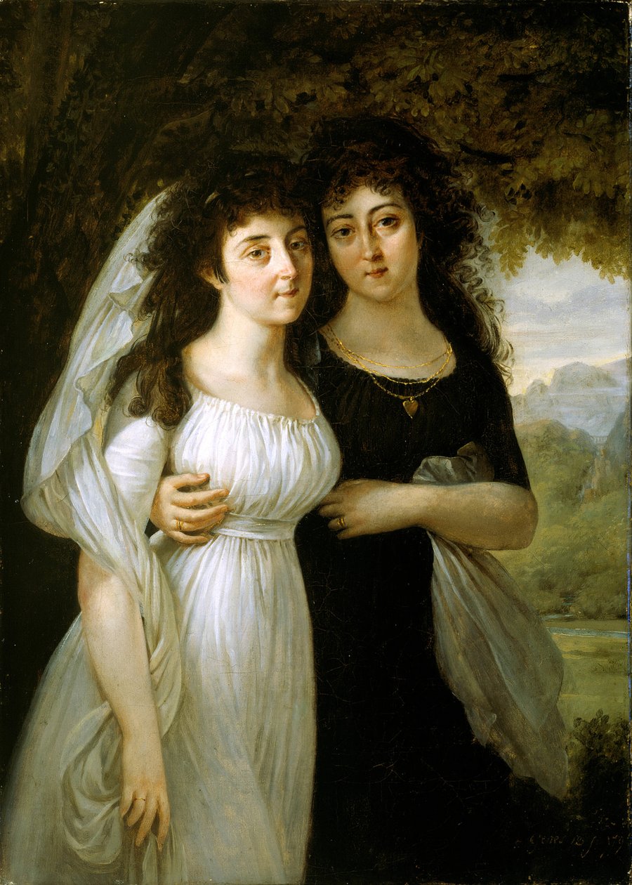 Maistre Rahibelerin Portresi, 1796. by Antoine Jean Gros