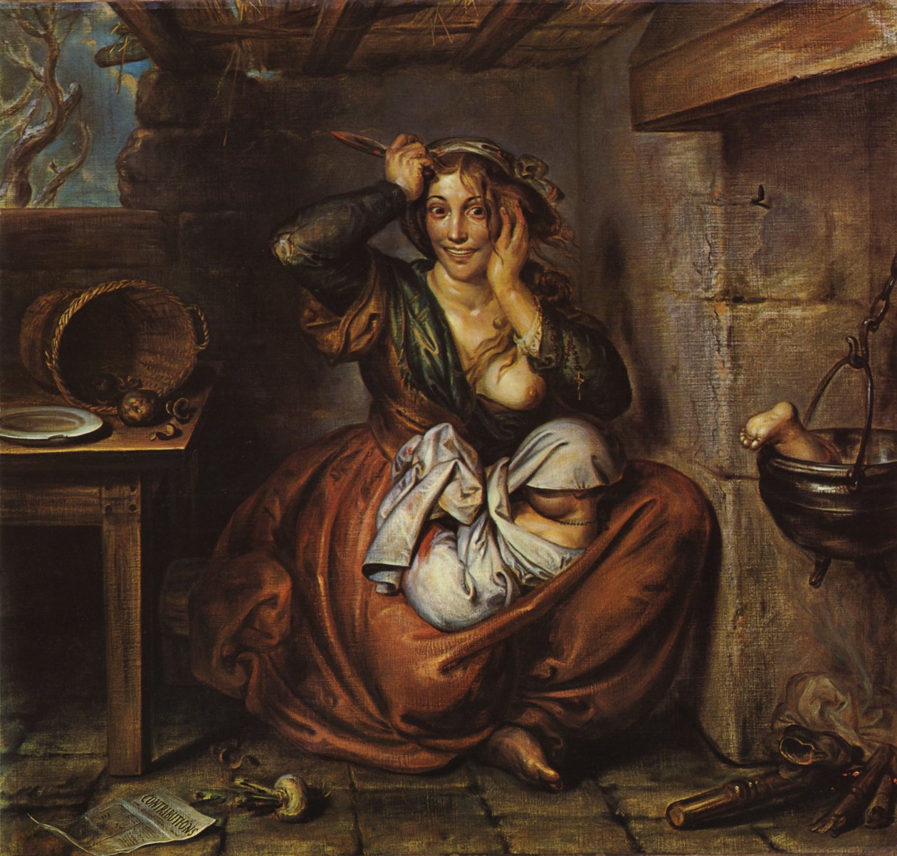bebek katili anne 19. yüzyıl by Antoine Joseph Wiertz