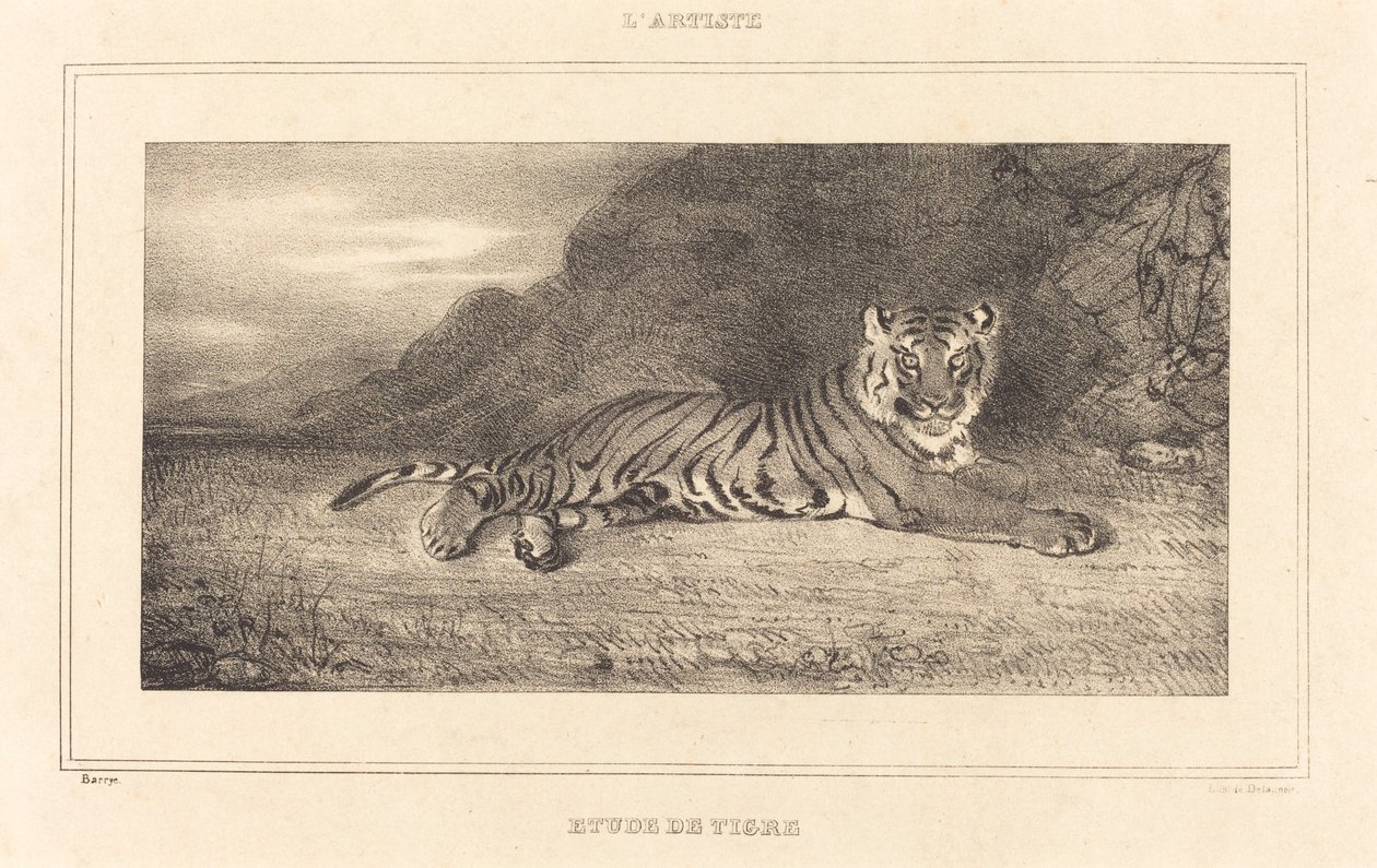 Kaplan Çalışması by Antoine Louis Barye