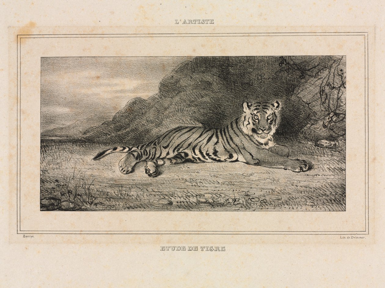 Kaplan Çalışması by Antoine Louis Barye