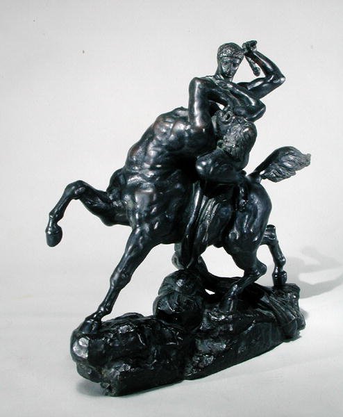 Theseus, Centaur Bienor ile Savaşıyor (bronz) (önden görünüm) by Antoine Louis Barye