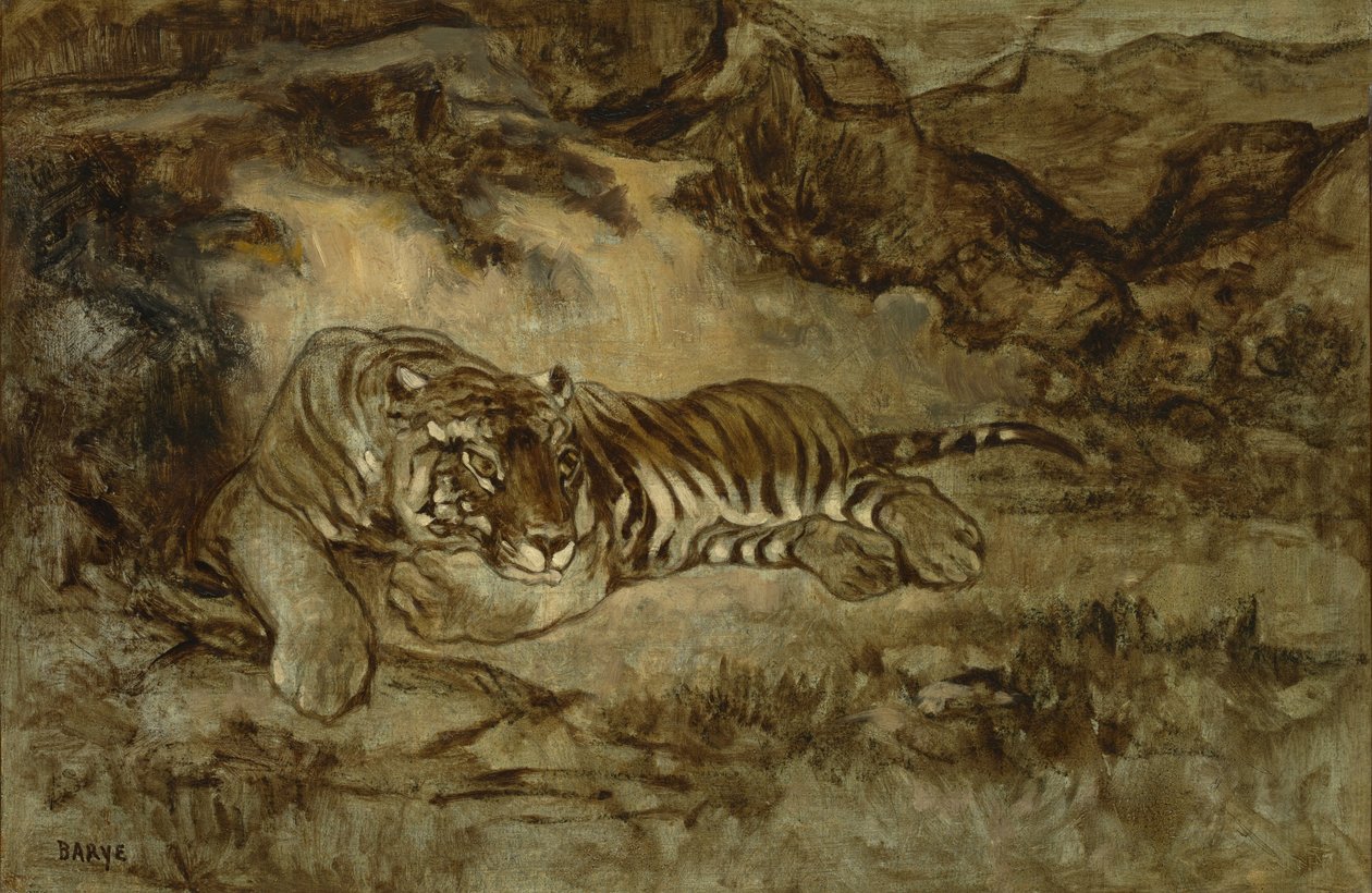 Dinlenen Kaplan, c.1850-70 by Antoine Louis Barye