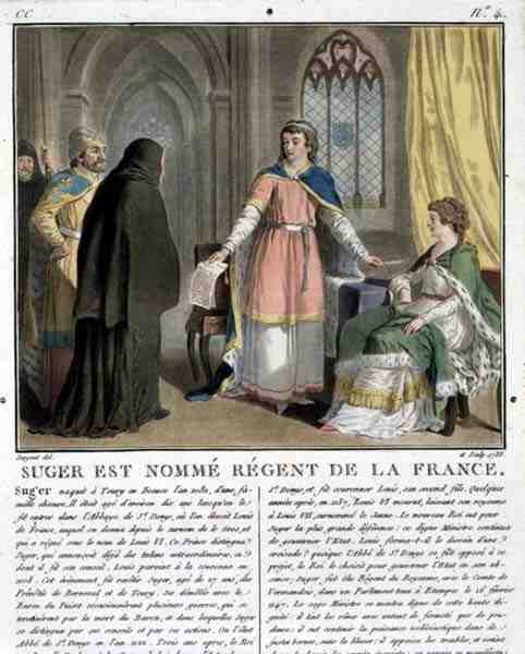 Abbot Suger (1082-1152), 1788 Fransa Naibi by Antoine Louis Francois Sergent Marceau