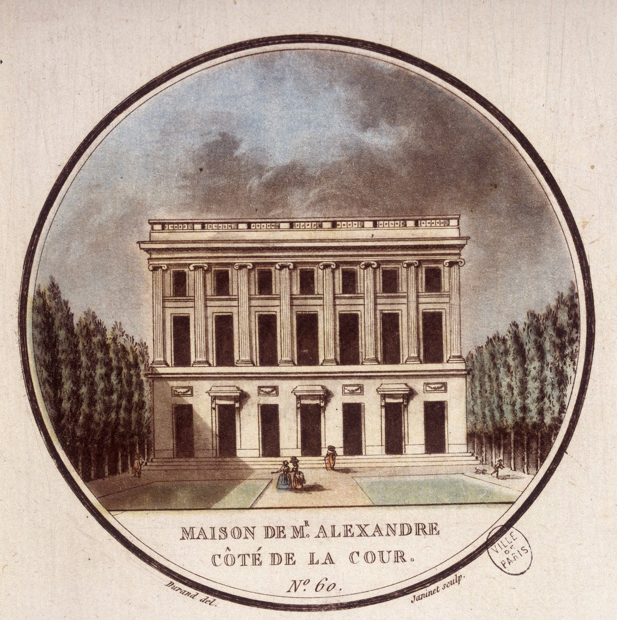 Maison de Monsieur Alexandre, yan avlu, Paris. Çavuş tarafından Paris
