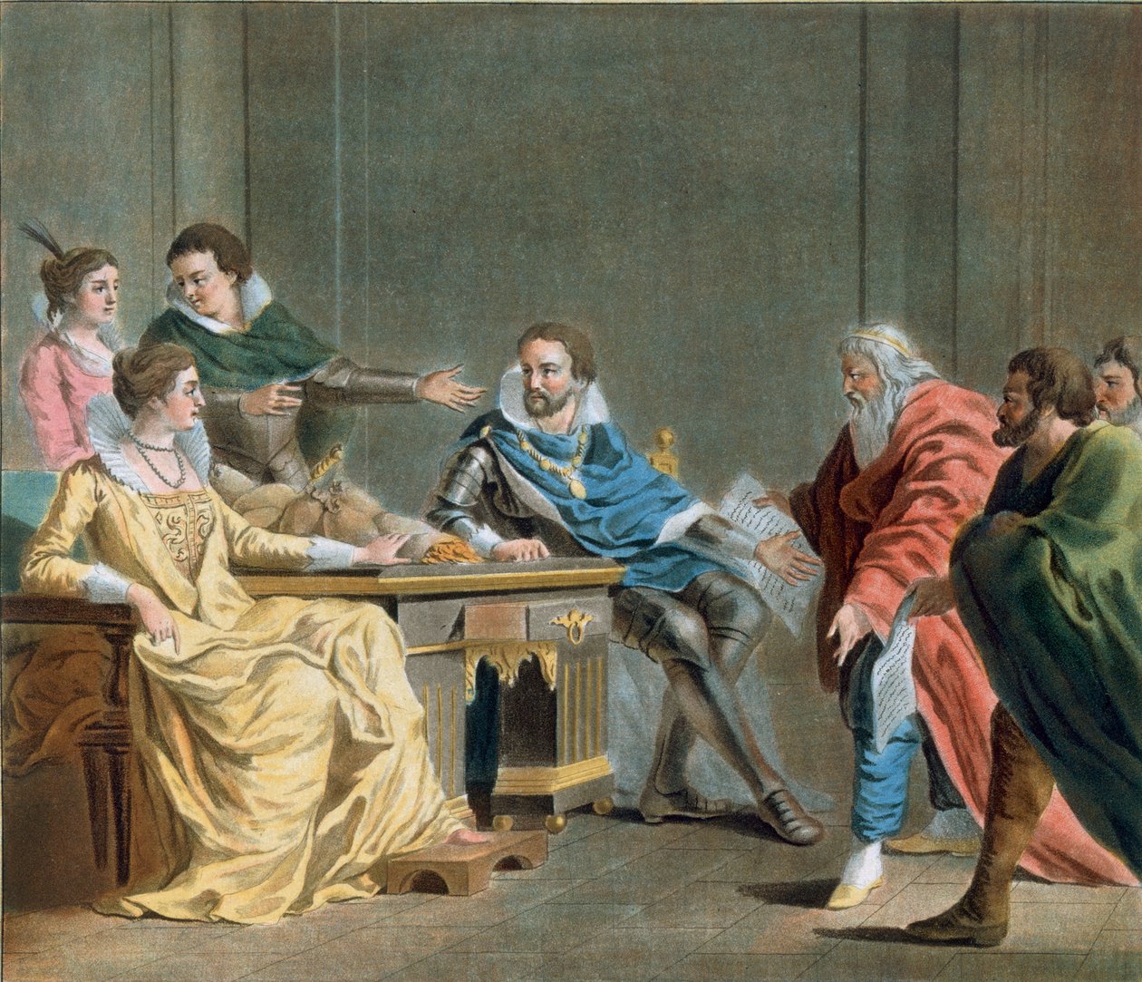 Brissac Mareşali, Kızının Çeyizini Ordu Komutanlarına Dağıtıyor, 1788 by Antoine Louis Francois Sergent Marceau