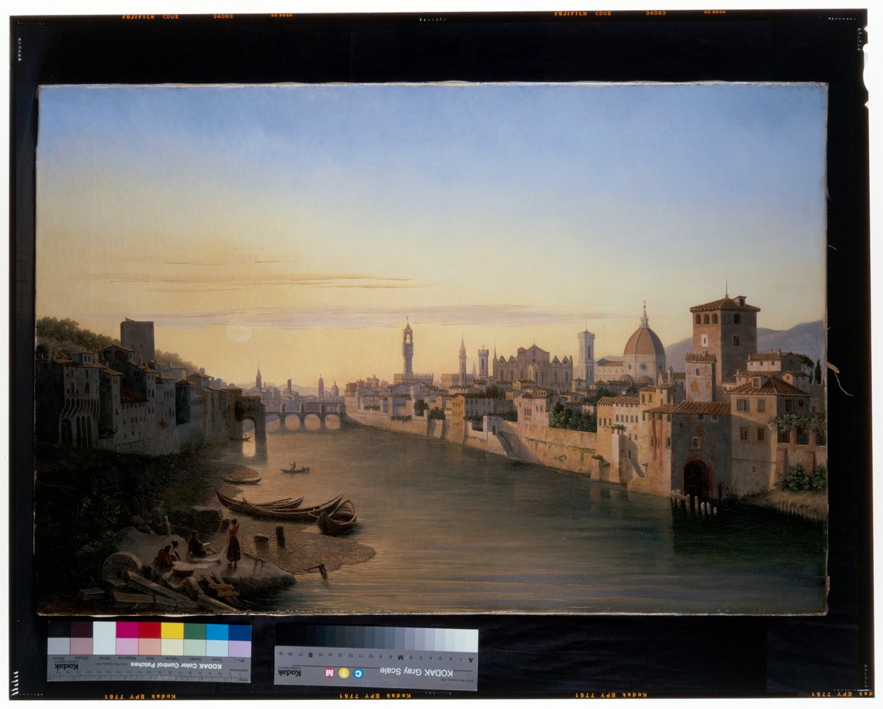 Floransa, Arno Nehri'nin görünümü by Antoine Marie Perrot
