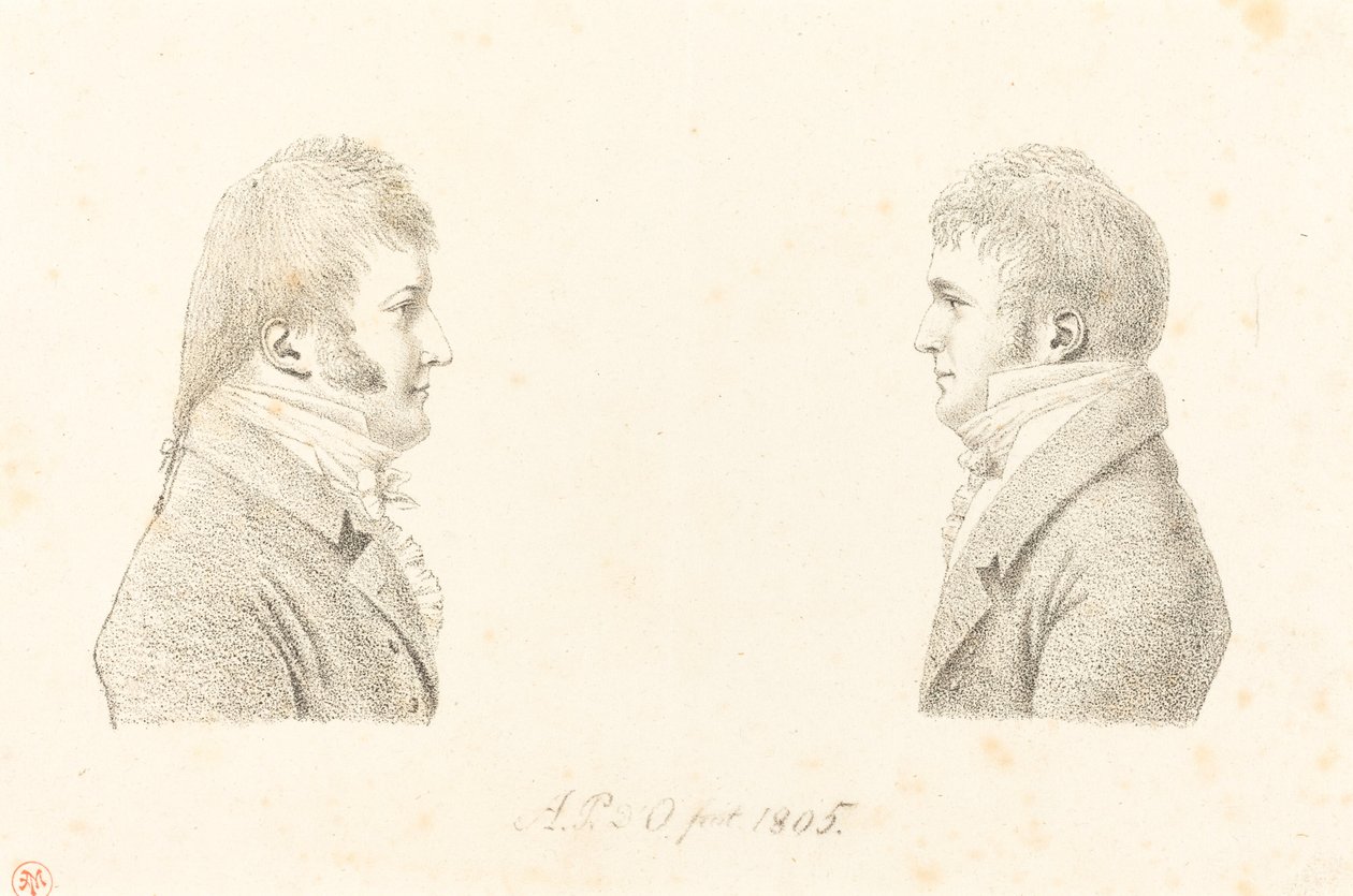 Otoportre ve Sanatçının Kardeşi by Antoine Marie Philippe Louis d